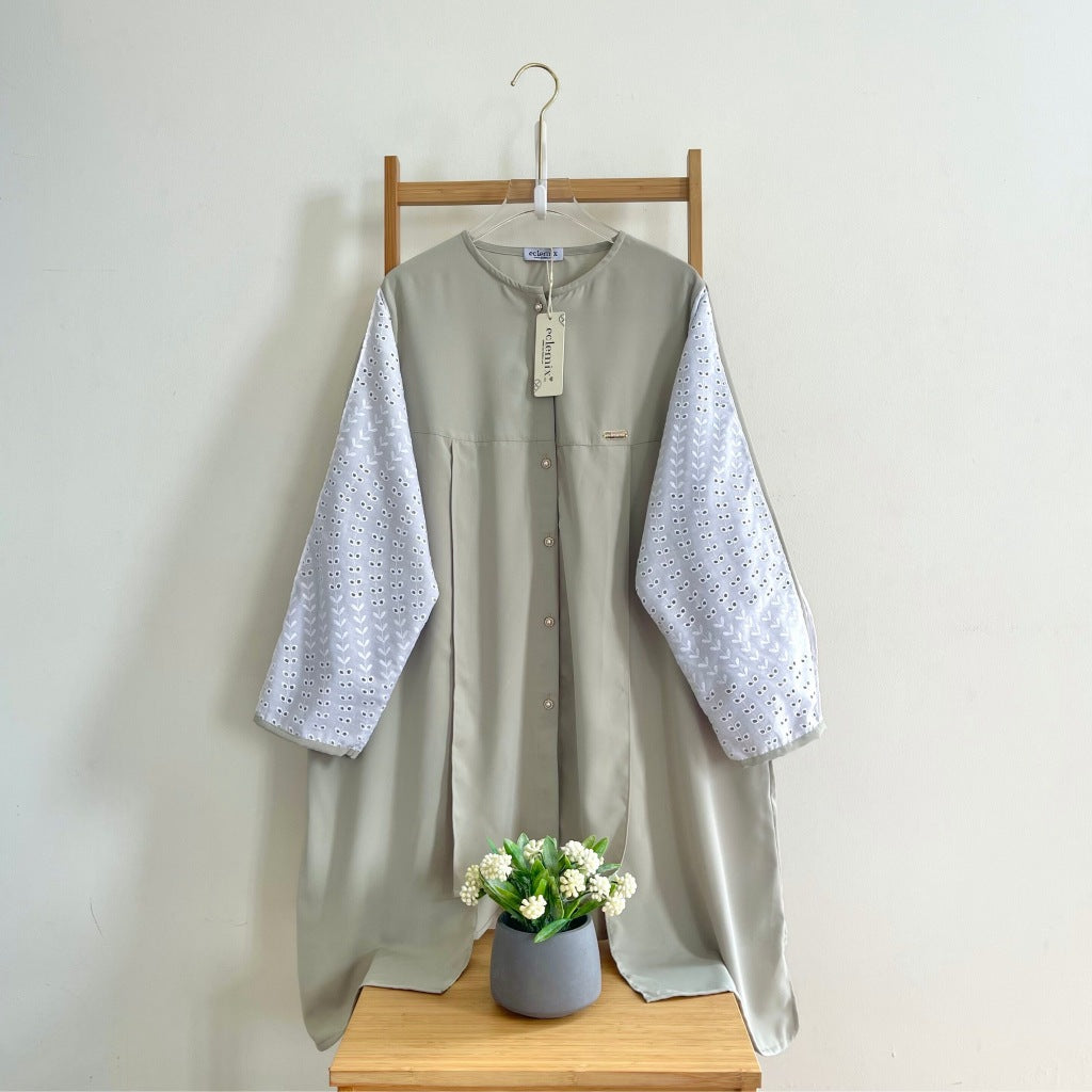 Image of Eclemix Tunic Gyuri | Atasan Wanita Tunic Motif Polos Mix Prada